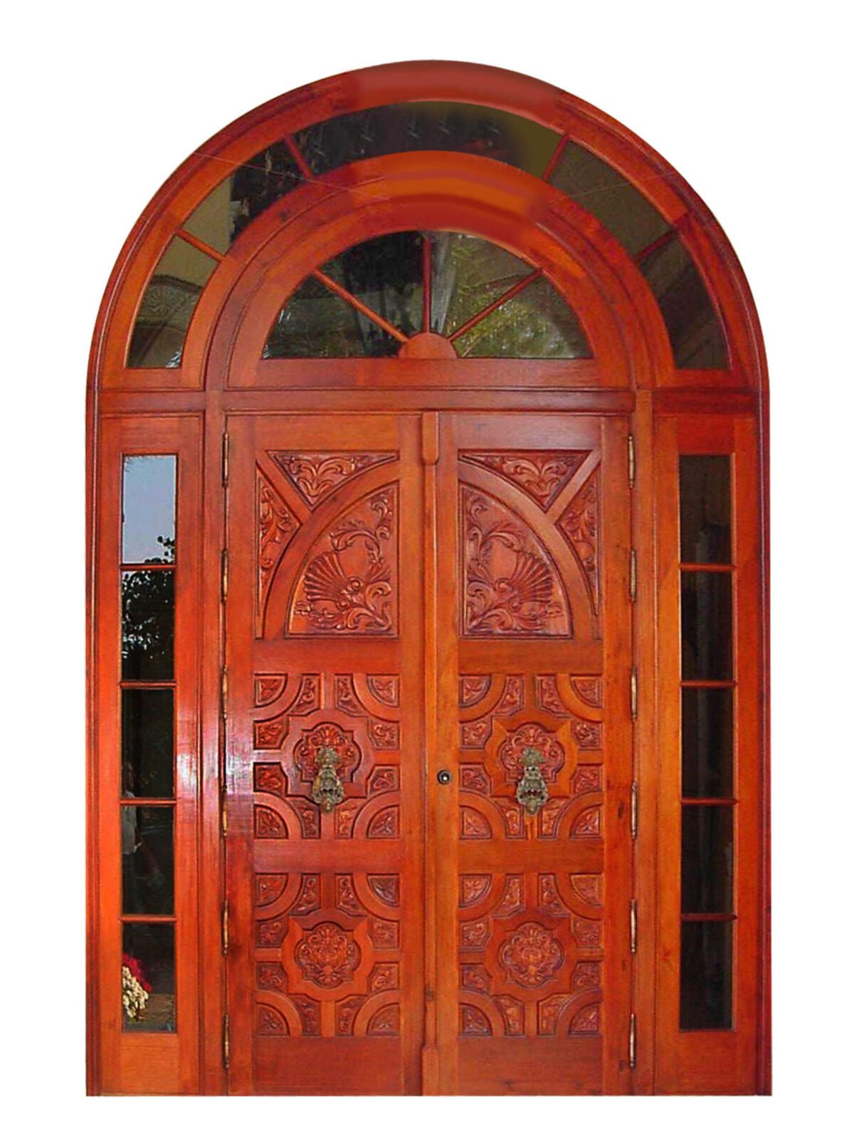 Lantana Mahogany Carved Door