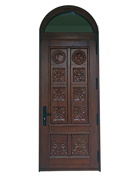 Palmetto Bay Carved Mahogany Door