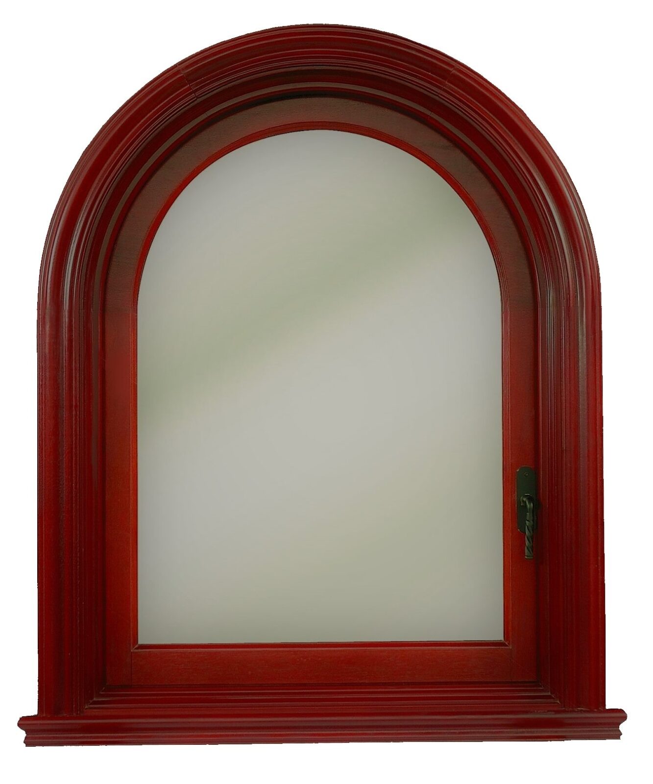 SAN PEDRO ARCHED MAHOGANY CASEMENT WINDOW