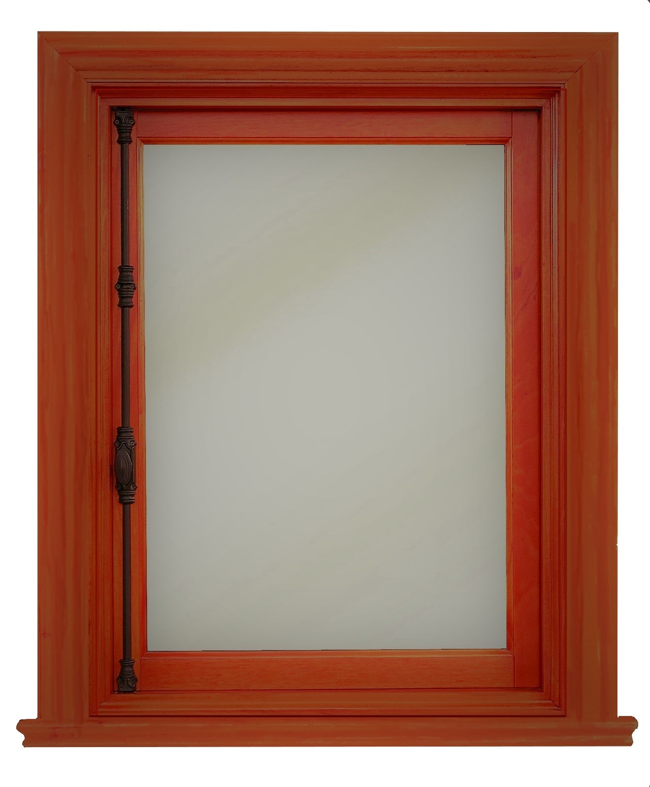 SAN PEDRO SQUARE SINGLE SASH MAHOGANY CASEMENT WINDOW
