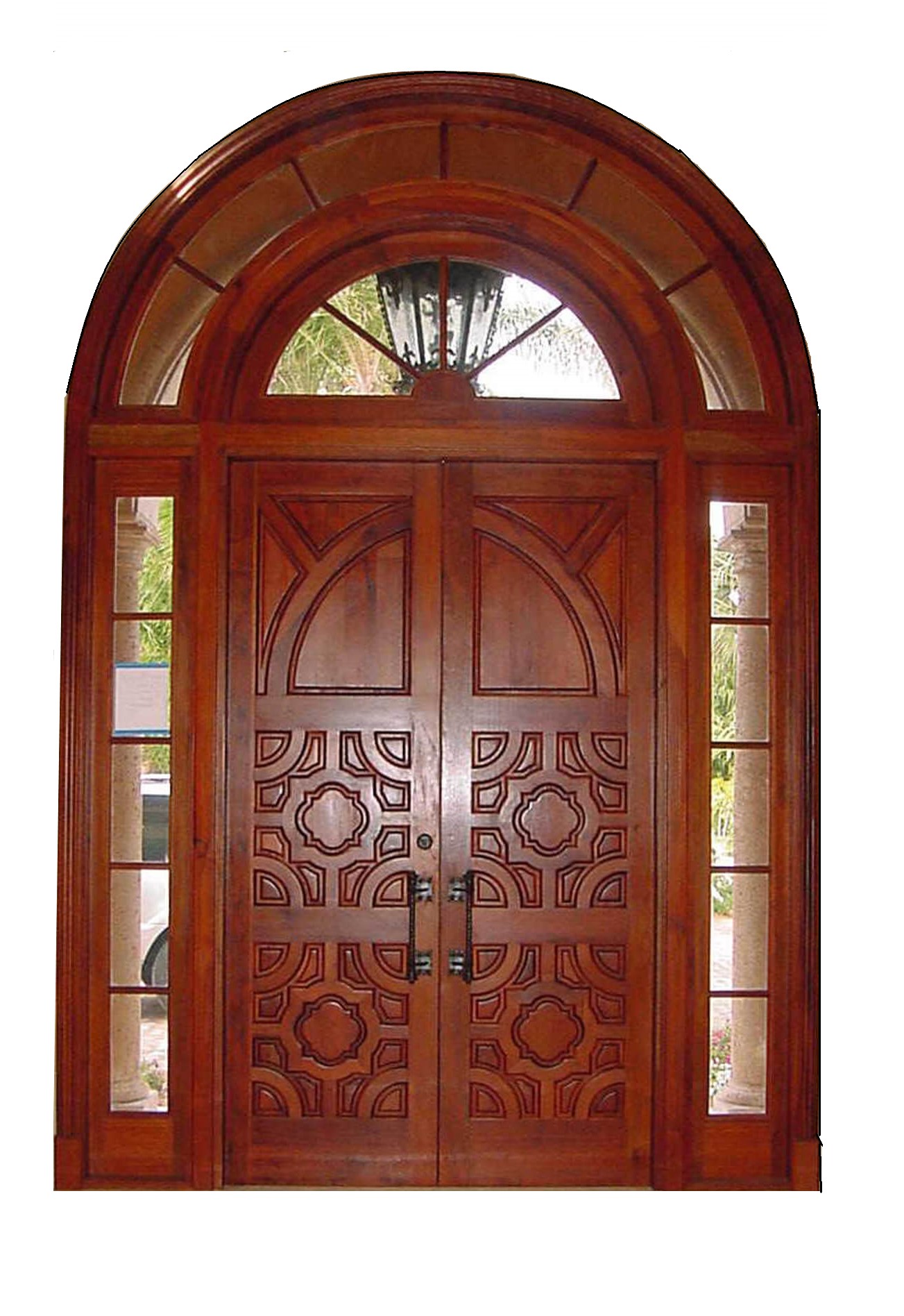 LANTANA MAHOGANY ENTRY DOOR INTERIOR VIEW