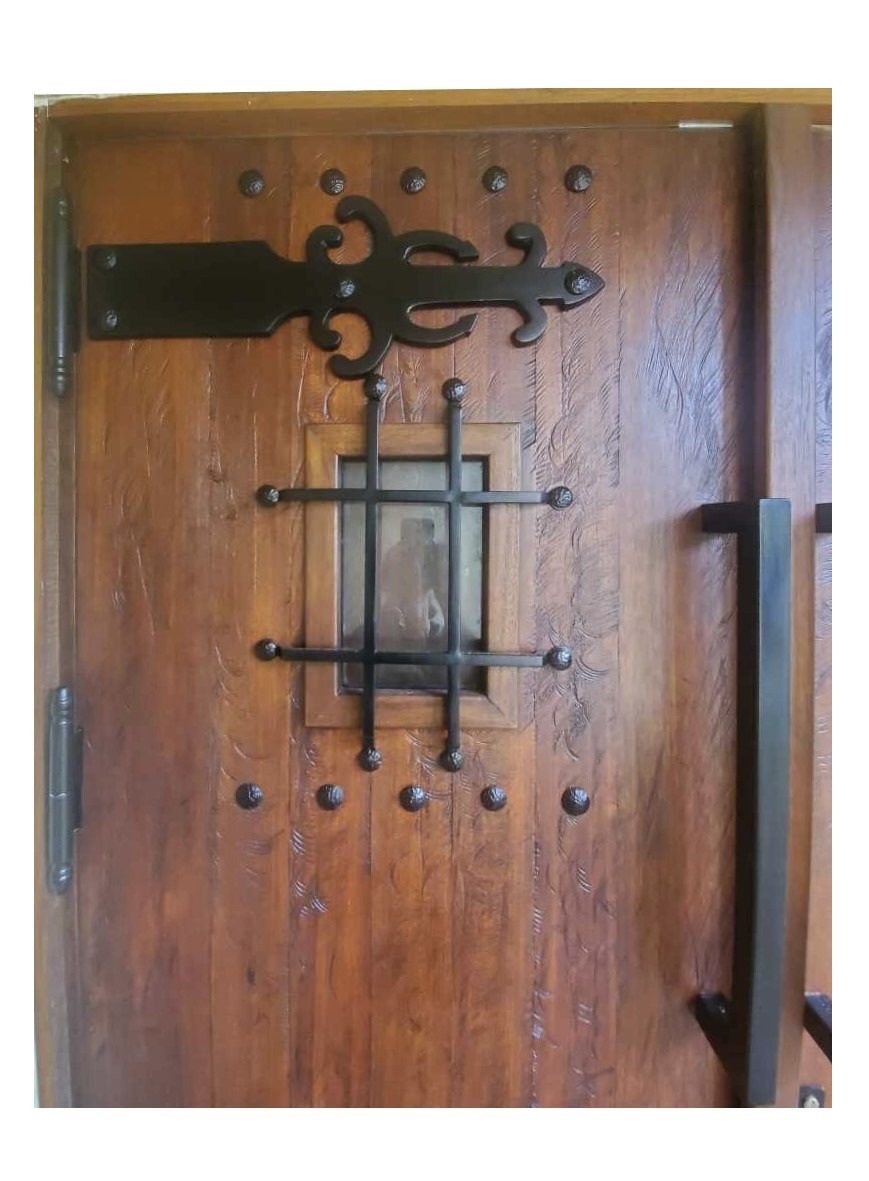 VALUSA MAHOGANY GLASS DOORS AND TRANSOM