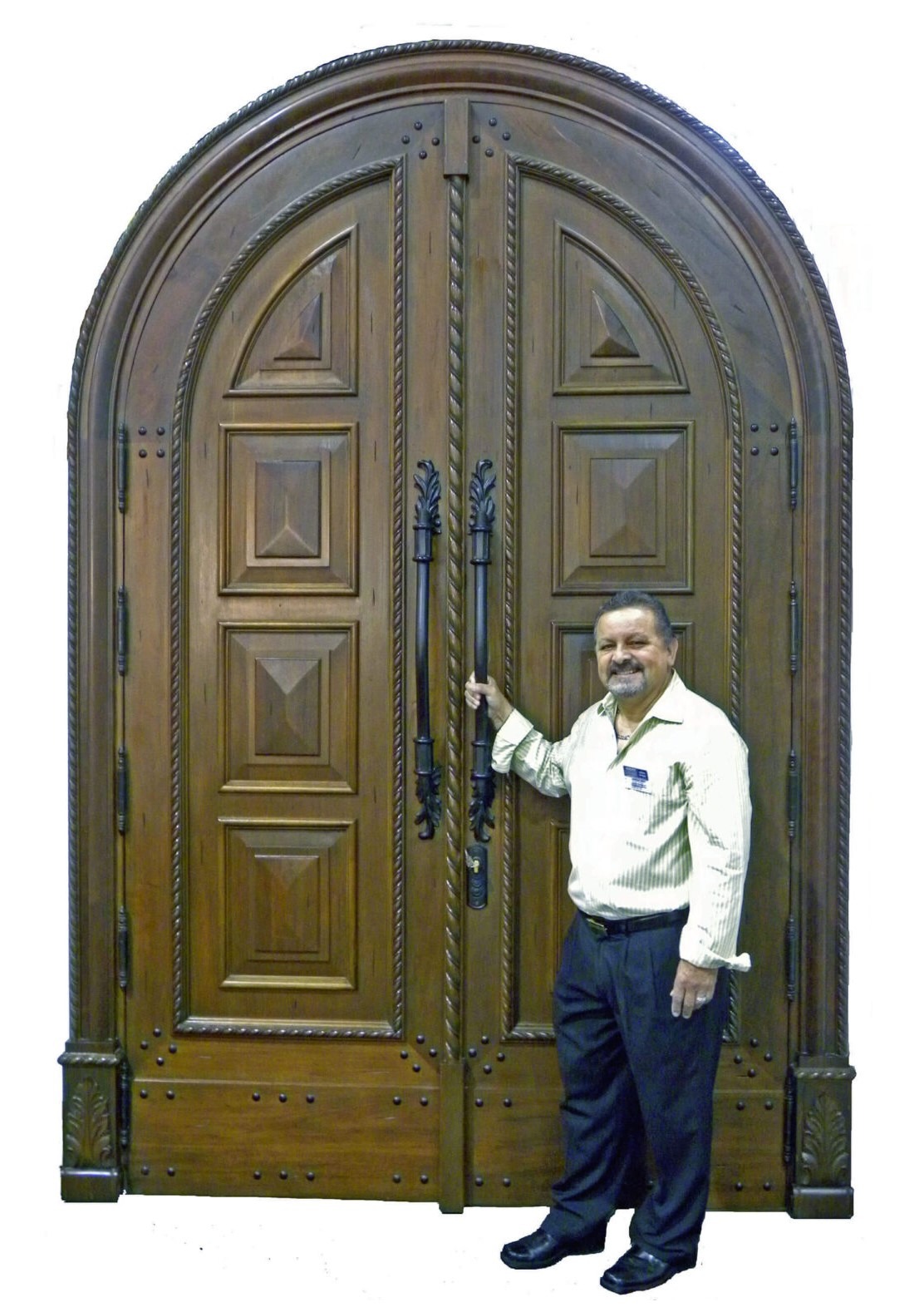 VALUSA MAHOGANY GLASS DOORS AND TRANSOM